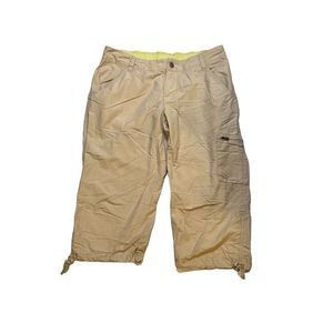 Columbia Women's Tan Multi Pocket Capri Shorts Size 8